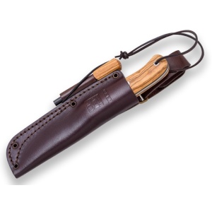 Cutit pentru Outdoor Joker Campero, maner lemn maslin, lama full tang 10.5cm CO118-P