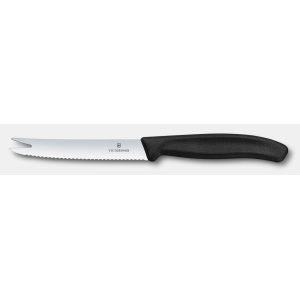 Cutit Victorinox Classic pentru branza&carnati, lama 110mm, Black 6.7863