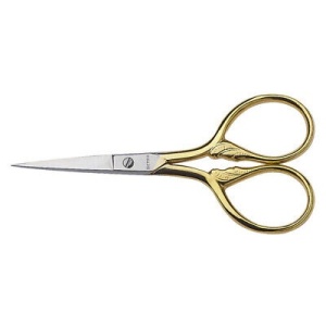 Foarfeca universala Victorinox Gold Plated Scissors, lungime 9.2cm, Otel placat cu aur 8.1039.09