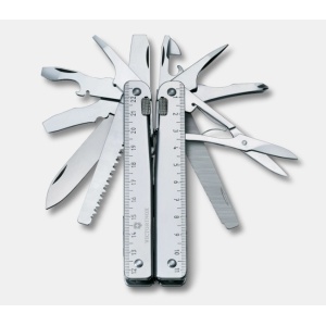Cumpara Multifunctional Victorinox Swiss Tool X, 115 mm, teaca nylon, argintiu 3.0327.NB1 Blister 8