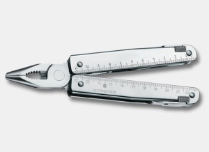 Multifunctional Victorinox Swiss Tool X, 115 mm, teaca piele, argintiu 3.0327.LB1 Blister - Img 3