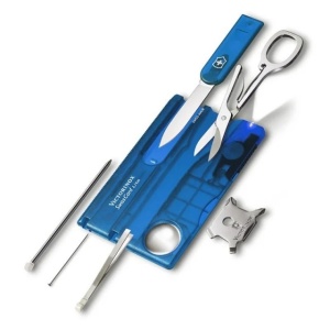Multifunctional Victorinox SwissCard Lite,82 mm, albastru transparent 0.7322.T2 - Img 2