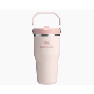 Pahar termoizolant Stanley The IceFlow Flip Straw Tumbler 2.0, 0.6L, Rose Quartz 10-12044-044