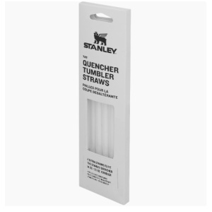Set 4 paie pentru cana termoizolanta Stanley The Quencher Travel Tumbler Straws 0.59L, Incolore 10-02998-013