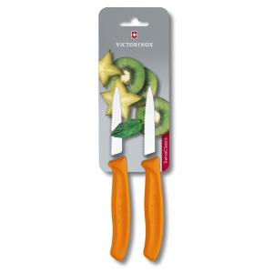 Set cutite curatat Victorinox Swiss Classic Paring Set, 2 piese, Orange 6.7636.L119B - Img 1