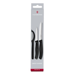 Set cutite curatat Victorinox Swiss Classic Paring Set, 3 piese, Black 6.7113.31