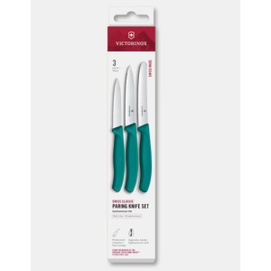 Set cutite curatat Victorinox Swiss Classic Paring Set, 3 piese, Green 6.7114.34C1