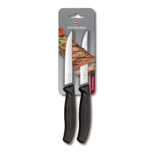 Set cutite friptura Victorinox Swiss Classic Steak Set, 2 piese, Black 6.7933.12B