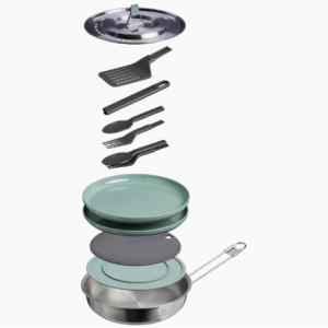 Cumpara Set gatit pentru camping Stanley Wildfare Fry Pan Cookset, Stainless Steel,12 Piese 10-12162-006 5