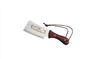 Set Topor & Cutit Muela HM-13P,maner lemn presat coral - Img 1
