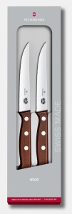 Set Victorinox pentru Bucatarie Wood Steak Knife, 2 piese, manere lemn artar 5.1230.12G - Img 1
