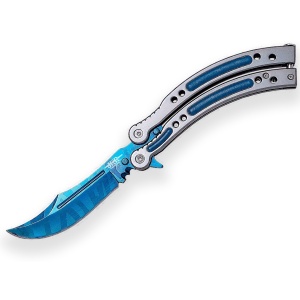 Briceag fluture Joker Counter Strike GO, maner aluminiu, lama 10 cm JKR0539