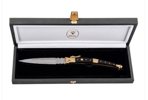 Briceag Muela MB-9M,maner lemn presat negru, lama 9 cm - Img 2