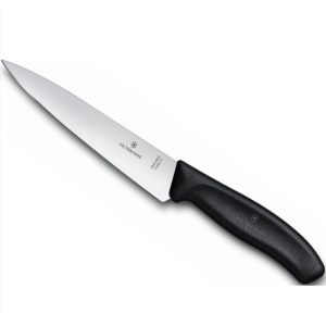 Cutit pentru carne Victorinox Swiss Carving, lama 15cm, Black 6.8003.15B