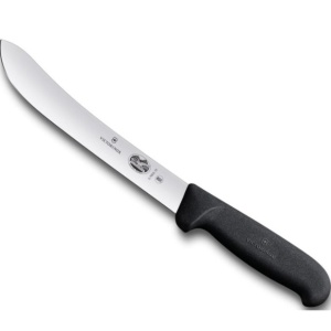 Cutit pentru macelarie Victorinox Butcher Knife, lama 18cm, Black 5.7603.18