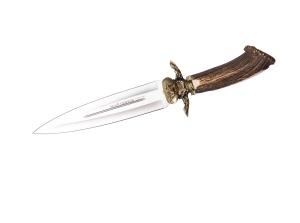 Cutit Vanatoare Muela Cervus-26L,maner corn de cerb, lama 25.5 cm - Img 2