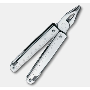 Cumpara Multifunctional Victorinox Swiss Tool X, 115 mm, teaca nylon, argintiu 3.0327.NB1 Blister 6