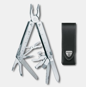 Multifunctional Victorinox Swiss Tool X, 115 mm, teaca piele, argintiu 3.0338.L - Img 1