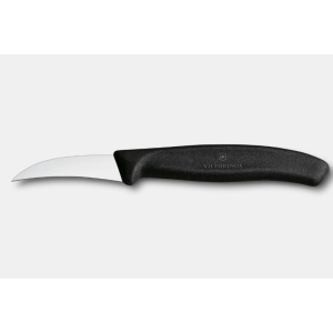 Set 6 cutite Victorinox Swiss Classic pentru decojit, lama 6cm, Black 6.7503.6