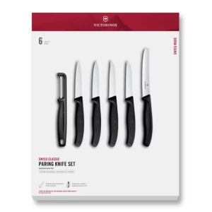 Set pentru curatat Victorinox Swiss Classic Paring Set, 6 piese, Black 6.7113.61G
