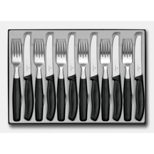 Set Victorinox Swiss Classic Table Set, 12 piese, Black 6.7833.12