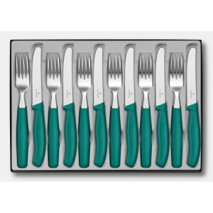 Set Victorinox Swiss Classic Table Set, 12 piese, Green 6.7834.12C1