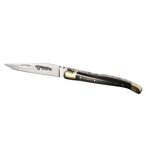 Briceag Laguiole en Aubrac, maner Corn Bivol African, lama 10cm - LGL0210PCL/FSI1