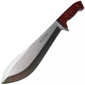 Cutit Muela MACHETE,maner lemn presat coral, lama 22cm - Img 1