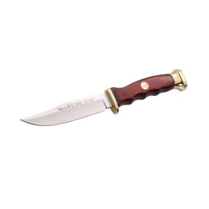 Cutit Outdoor Muela BWF-10,maner lemn presat coral, lama 10 cm