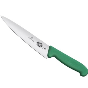 Cutit pentru carne Victorinox Carving, lama 25cm, Green 5.2004.25