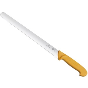 Cutit pentru feliat Victorinox Swibo Larding Knife, lama 30cm, Orange 5.8443.30