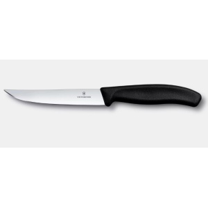Cutit pentru friptura Victorinox Swiss Classic Steak&Pizza Knife, lama 11cm, Black 6.7903