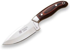 Cutit pentru jupuit Joker Cebra, maner lemn stamina, lama full tang 11cm CR39 - Img 1