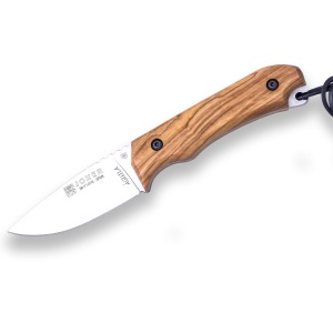 Cutit pentru Outdoor Joker Aguila, maner lemn maslin, lama full tang 8.5cm CO102