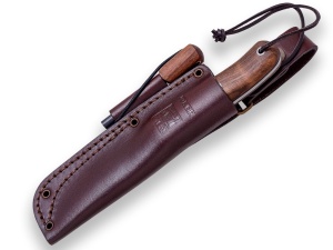 Cutit pentru Outdoor Joker Trampero BS9, maner lemn de nuc, lama full tang 10.5cm CN113-P - Img 3
