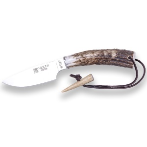Cutit pentru vanatoare Joker Flecha, maner corn cerb, lama 10.5cm CC106