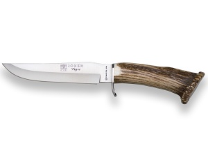 Cutit pentru vanatoare Joker Tigre, maner corn cerb, lama 17cm CN34 - Img 1