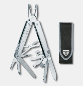 Multifunctional Victorinox Swiss Tool X, 115 mm, teaca nylon, argintiu 3.0327.N - Img 1