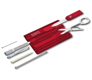 Multifunctional Victorinox SwissCard, 82 mm, rosu transparent 0.7100.TB1 Blister - Img 2
