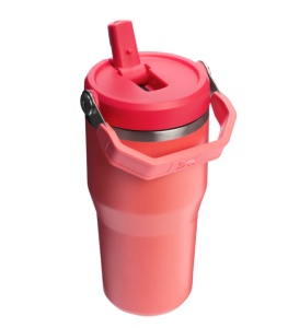 Pahar termoizolant The IceFlow Flip Straw Tumbler 2.0, 0.6L, Hot Coral 10-12044-050 - Img 2