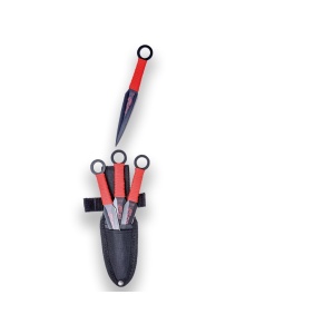 Set 3 cutite aruncat Joker, manere otel, 15cm JKR0521