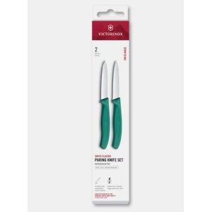 Set cutite curatat Victorinox Swiss Classic Paring Set, 2 piese, Green 6.7694.2C1