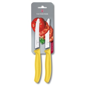Set cutite curatat Victorinox Swiss Classic Paring Set, 2 piese, Yellow 6.7836.L118B - Img 1