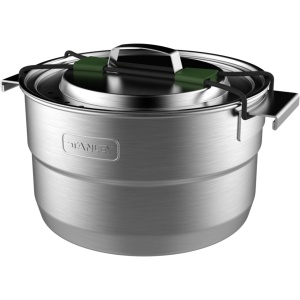 Set vase pentru camping Stanley The Full Kitchen Base Camp Cook Set 3.5L, Stainless Steel 10-02479-025 - Img 1