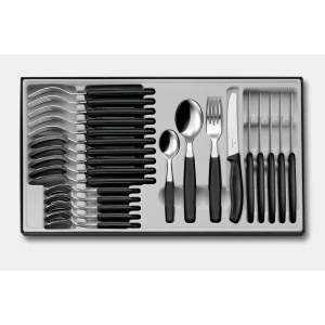 Set Victorinox Swiss Classic Table Set, 24 piese, Black 6.7833.24