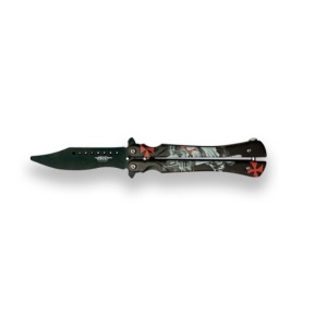 Briceag antrenament fluture Joker training, maner aluminiu, lama 10 cm JKR0679