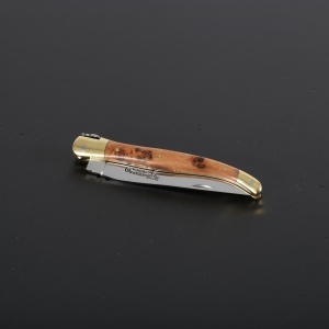 Briceag Laguiole en Aubrac, maner lemn ienupar, lama 10cm - LGL0210GEL/FSJ1 - Img 4