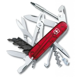 Briceag Victorinox CyberTool M, 91 mm, rosu transparent 1.7725.TB1 Blister