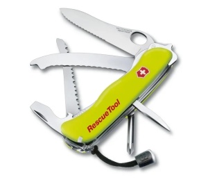 Briceag Victorinox RescueTool One Hand,111 mm, galben fluorescent 0.8623.MWNB1 Blister - Img 1