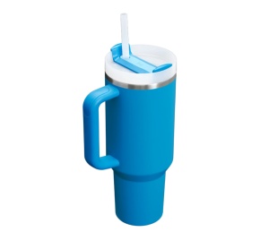 Cana termoizolanta Stanley The Quencher H2.O FlowState Tumbler 1.20L, Azure 10-11824-268 - Img 2